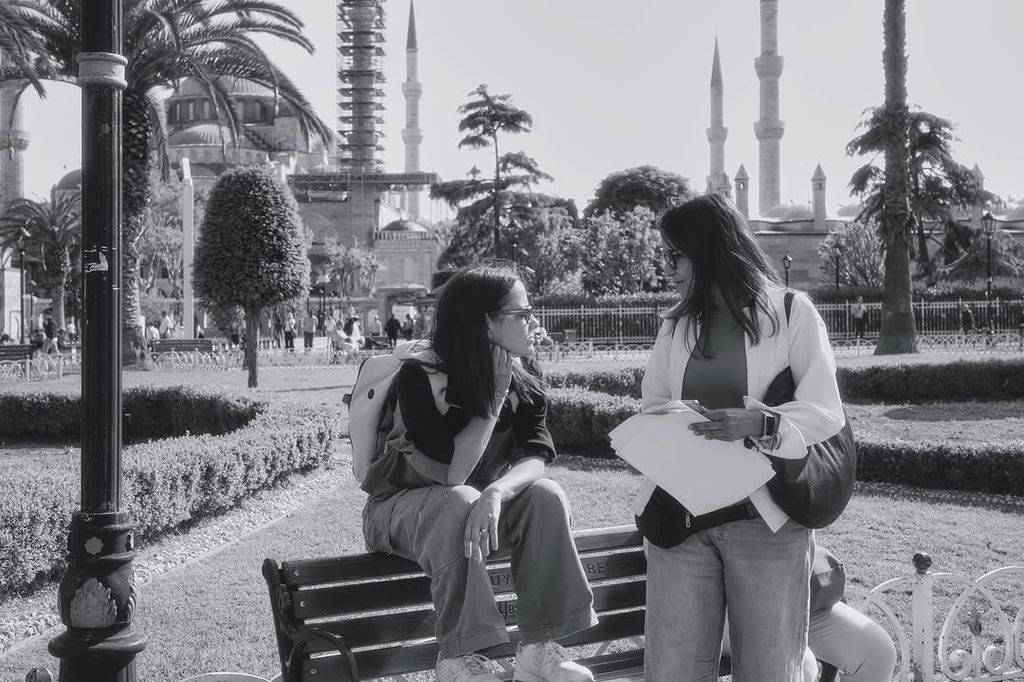 La directora en pleno rodaje en Estambul