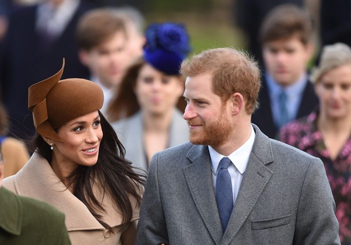 Los duques de Sussex en Sandringham