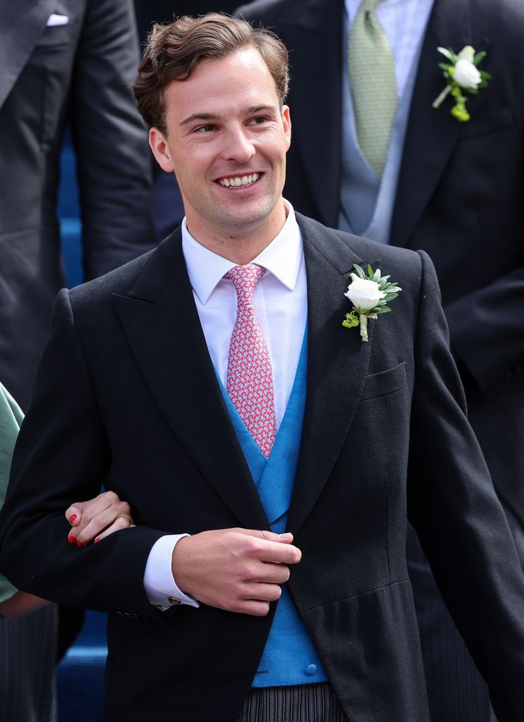 Jorge de Liechtenstein en la boda de su hermana María Carolina
