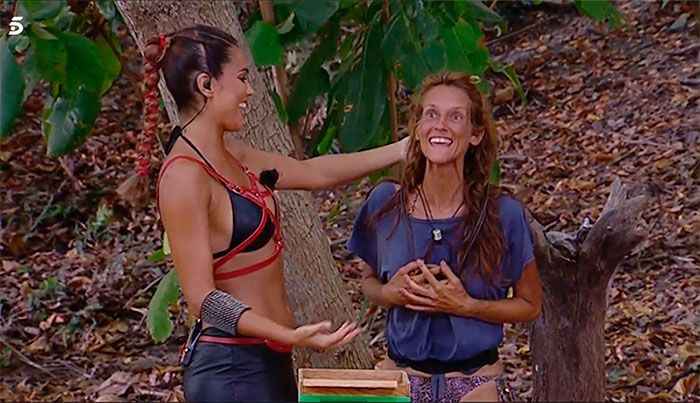 Lara Álvarez y Elena en Supervivientes