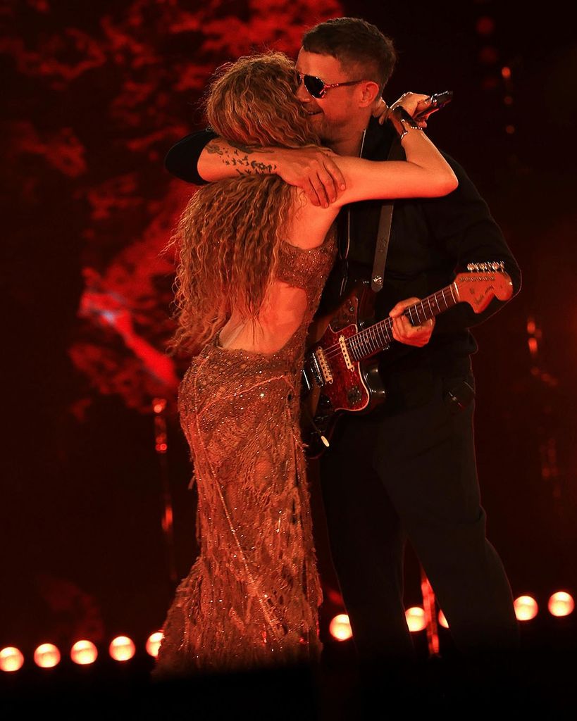 Shakira y Alejandro Sanz en el concierto de Charlotte