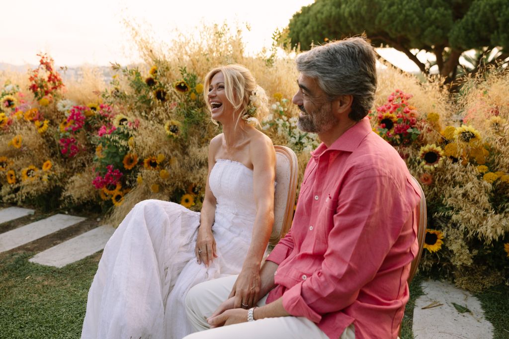 Susanna Griso y Luis Enriquez en el día de su boda en Gerona