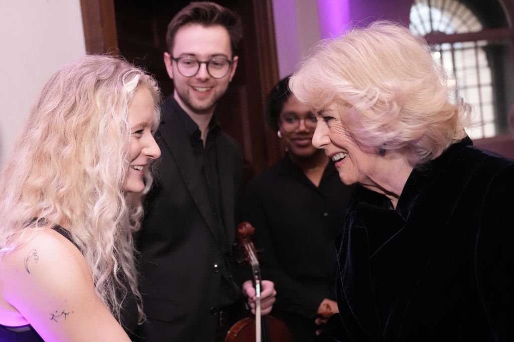 La reina Camilla visita el Sinfonia Smith Square Hall en Londres, el 19 de febrero de 2026