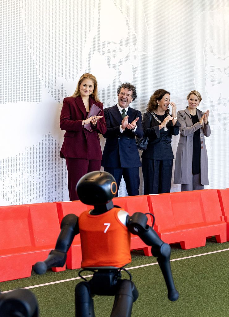 Amalia de Holanda en la Universidad de Amsterdam
