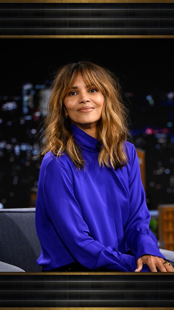 Halle Berry durante una entrevista en el programa de Jimmy Fallon