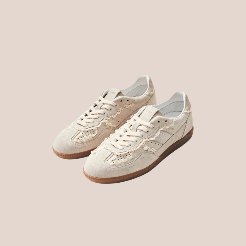 zapatillas rosas con crochet