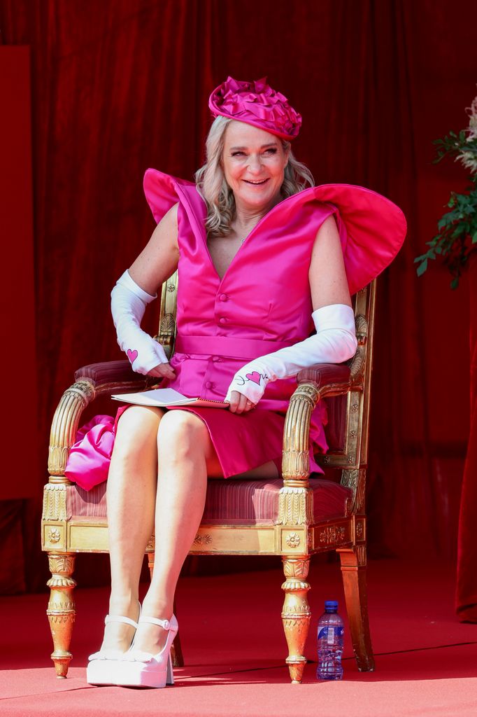 Delphine de Bélgica en el desfile del Día Nacional
