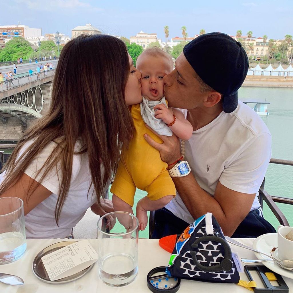 Javier \'Chicharito\' Hernández y Sarah Kohan