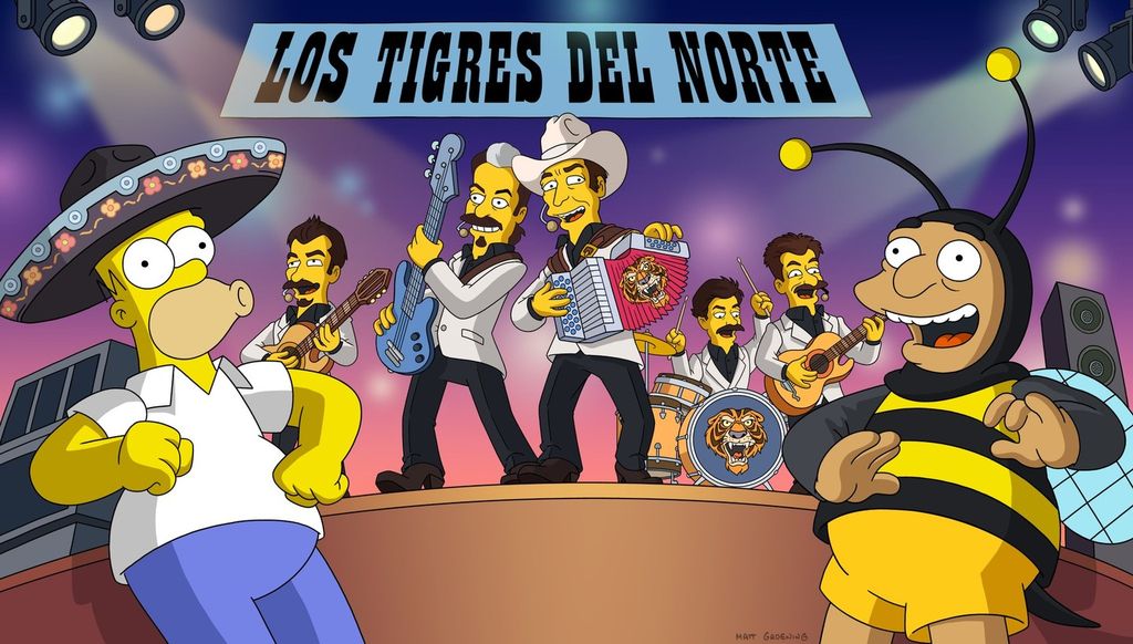 Los Tigres del Norte en Los Simpson
