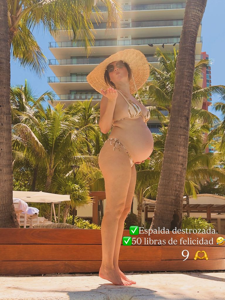 Así vive Michelle Galván la recta final de su embarazo, a sólo horas de conocer a su bebé 