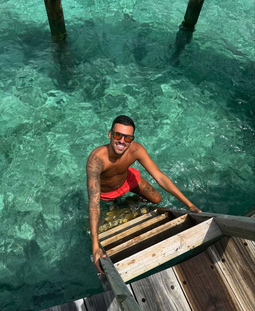 Luna Serrat y Dani Ceballos en Maldivas