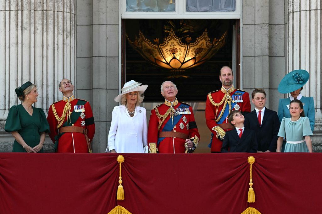 La Familia Real británica en el Trooping the Colour de 2025