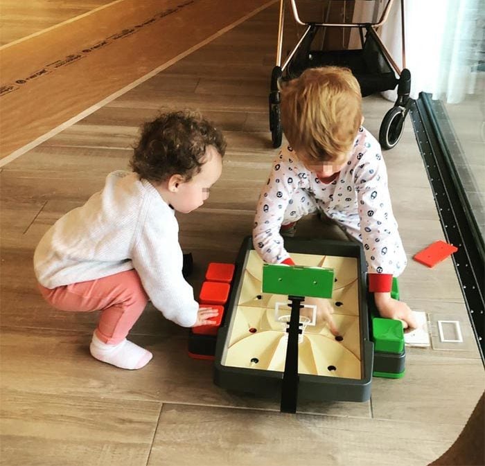 ¡Tras los pasos de papá! Los hijos de Rudy Fernández y Helen Lindes repiten los juegos de la infancia deportista