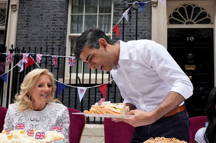 Rishi Sunak y Jill Biden