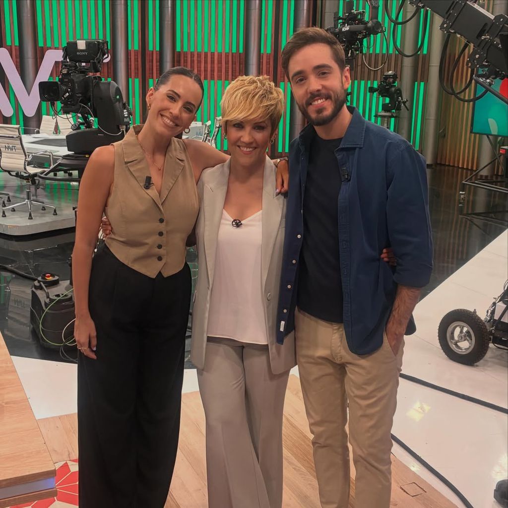 Cristina Pardo con Marina Valdés y Christian Calcerrada