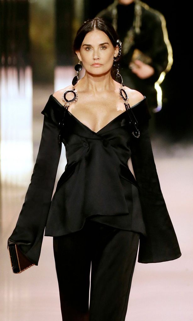 Demi Moore en el desfile de Fendi en París
