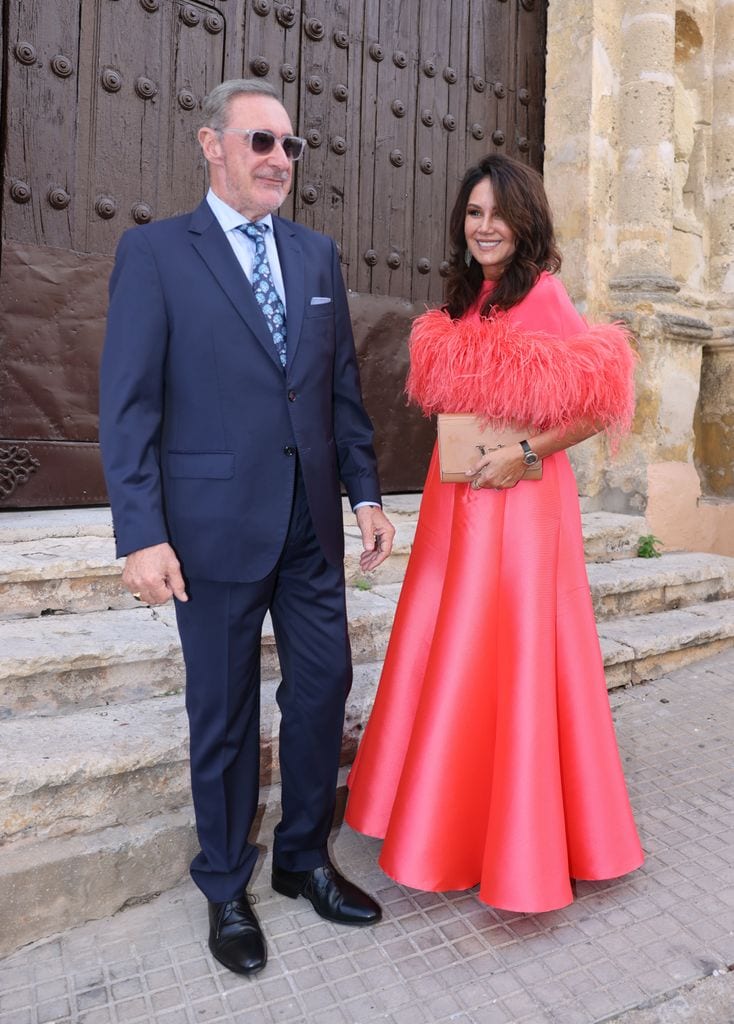 Pepa Gea y Carlos Herrera en la boda de su hijo Alberto en Sanlúcar de Barrameda