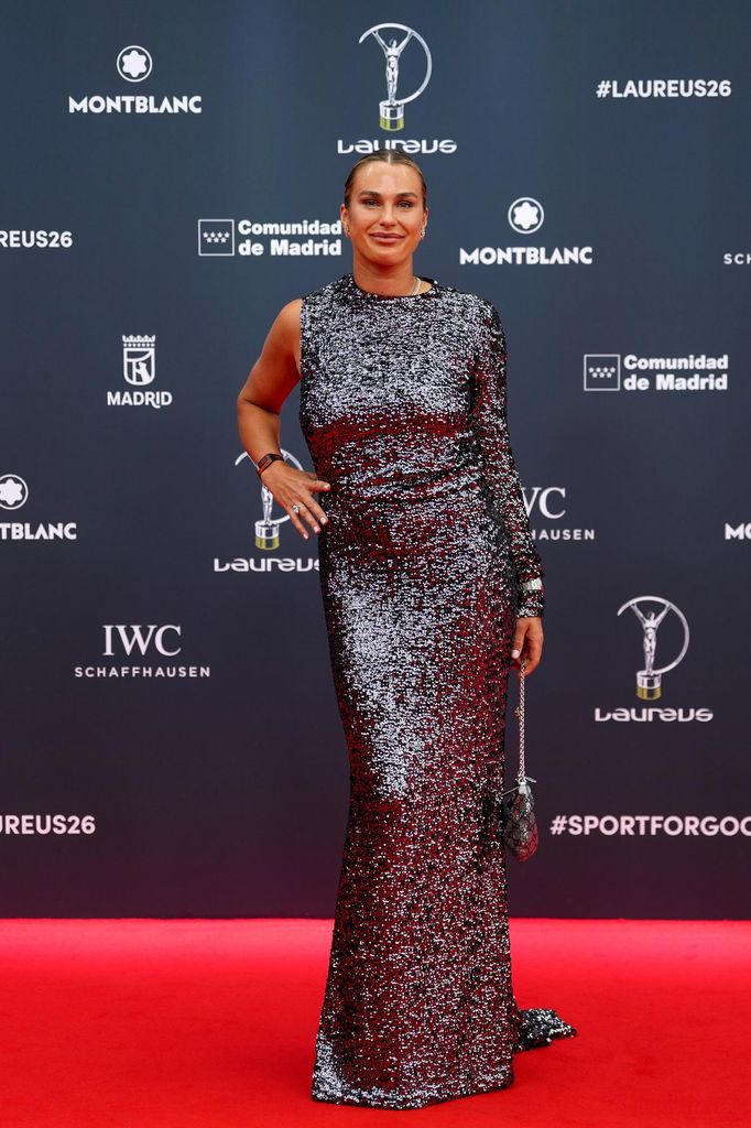 La tenista Aryna Sabalenka en los premios Laureus
