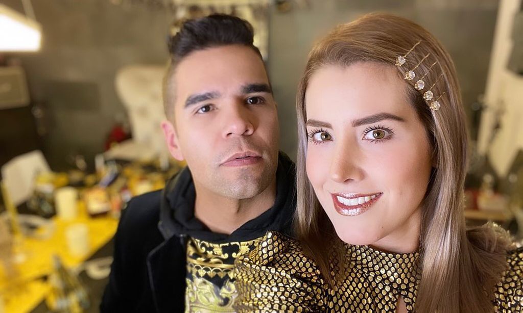 Emir Pabon y su esposa, Stefanía de Aranda