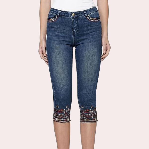 pantalones piratas bordados