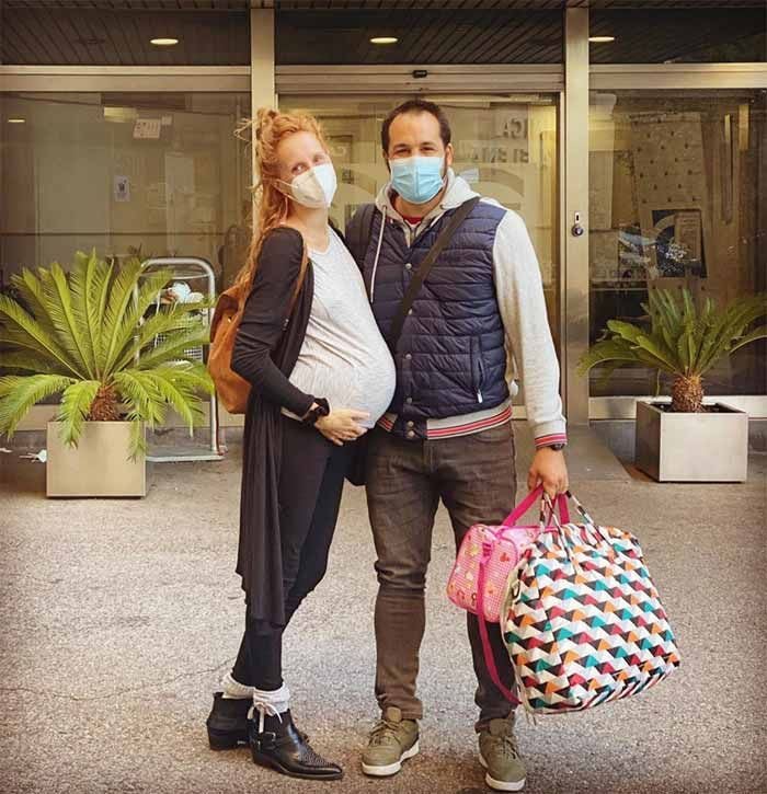 María Castro ingresa en el hospital para dar a luz a su hija Olivia