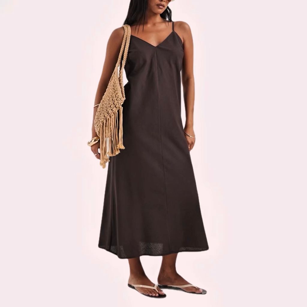 Vestido marrón Asos