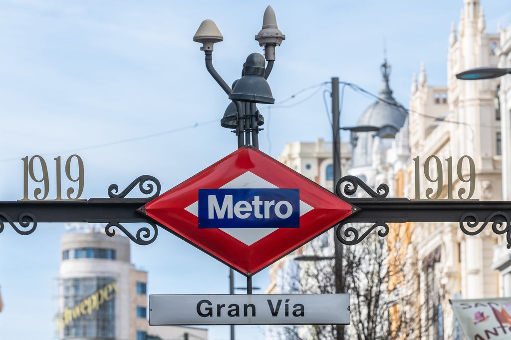 Vista de la estación de Metro de Madrid
