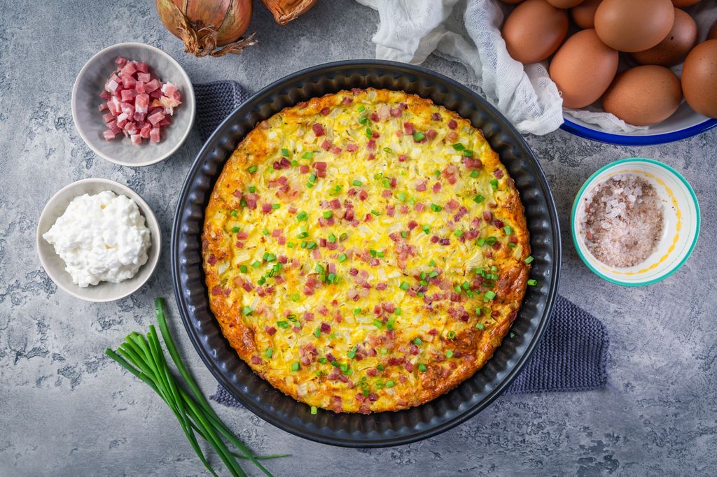 La 'frittata' es el equivalente a la tortilla que hacemos en España.