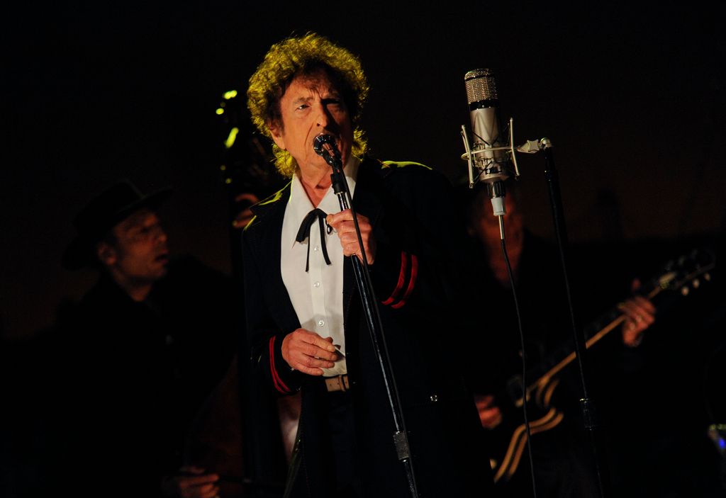 Bob Dylan, cantando en Nueva York