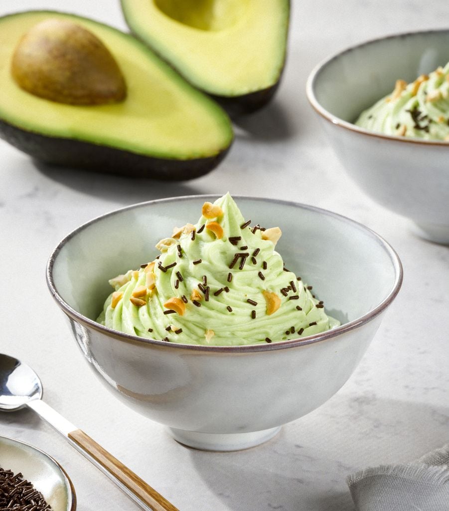 Helado soft de aguacate