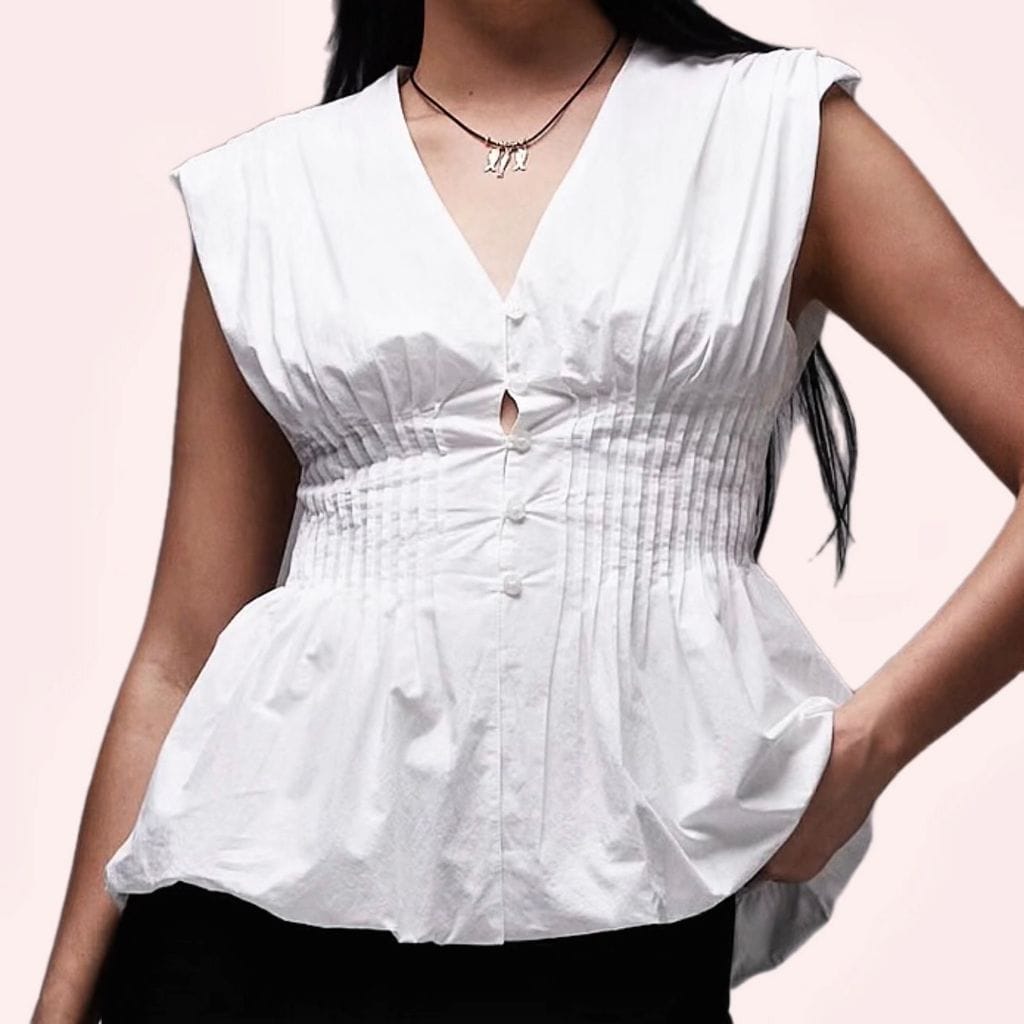 Blusa de Asos estilo corsé