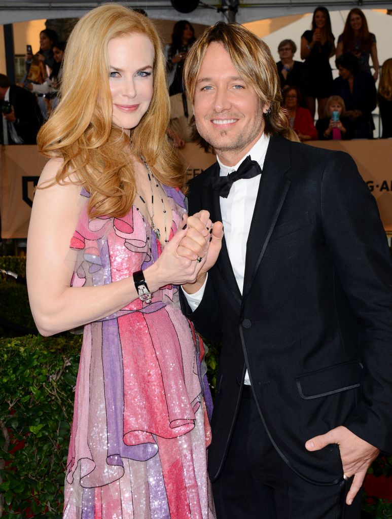 Nicole Kidman y Keith Urban en los Screen Actors Guild Awards (SAG) de 2016 en Los Angeles