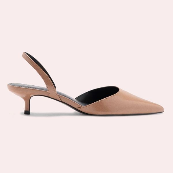 Zapato punta tacón kitten