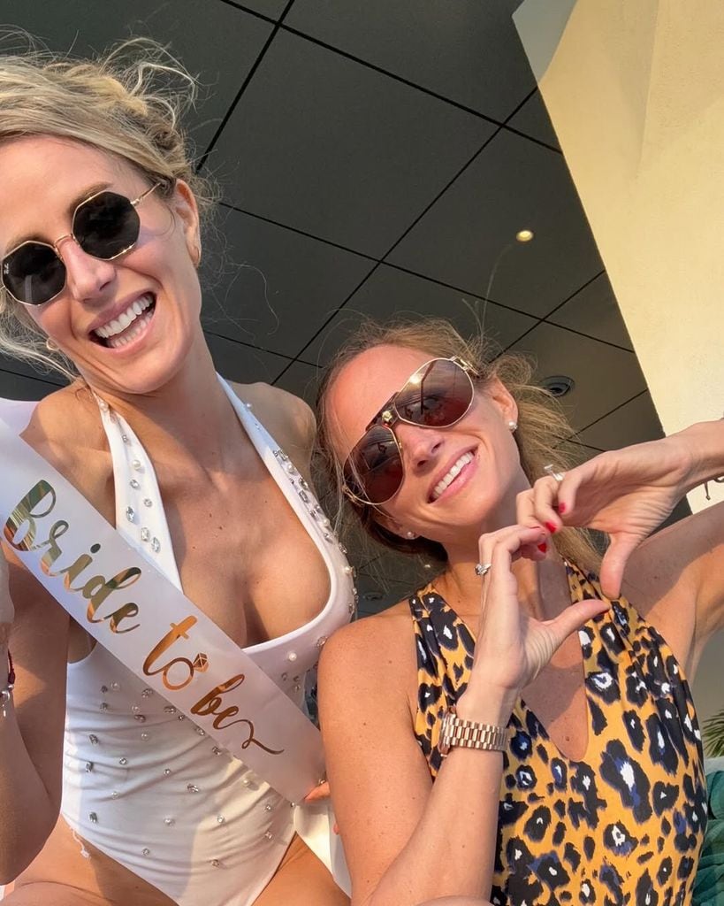 La despedida de soltera de la periodista Angie Rigueiro en Dubai 