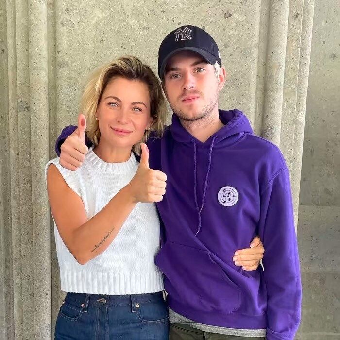 Ludwika Paleta y su hijo Nicolás