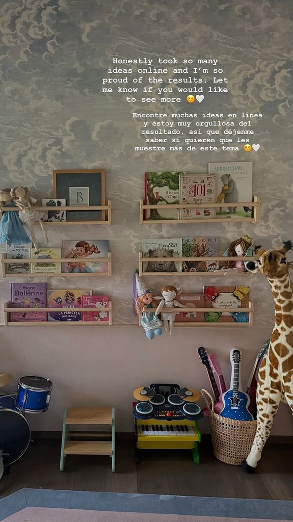 Sharon Fonseca transformó la habitación de su hija haciendo énfasis en la lectura y la música.