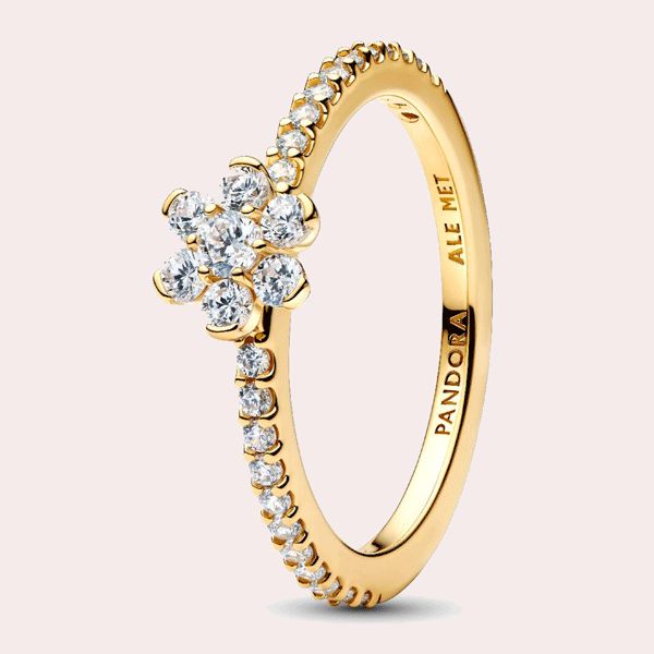 Anillo Flor Brillante
