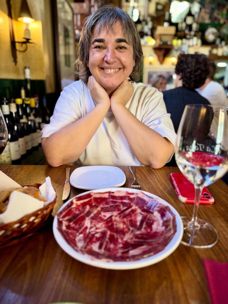 Eli Abad, pareja de David de Jorge, en una imagen de las redes sociales del cocinero