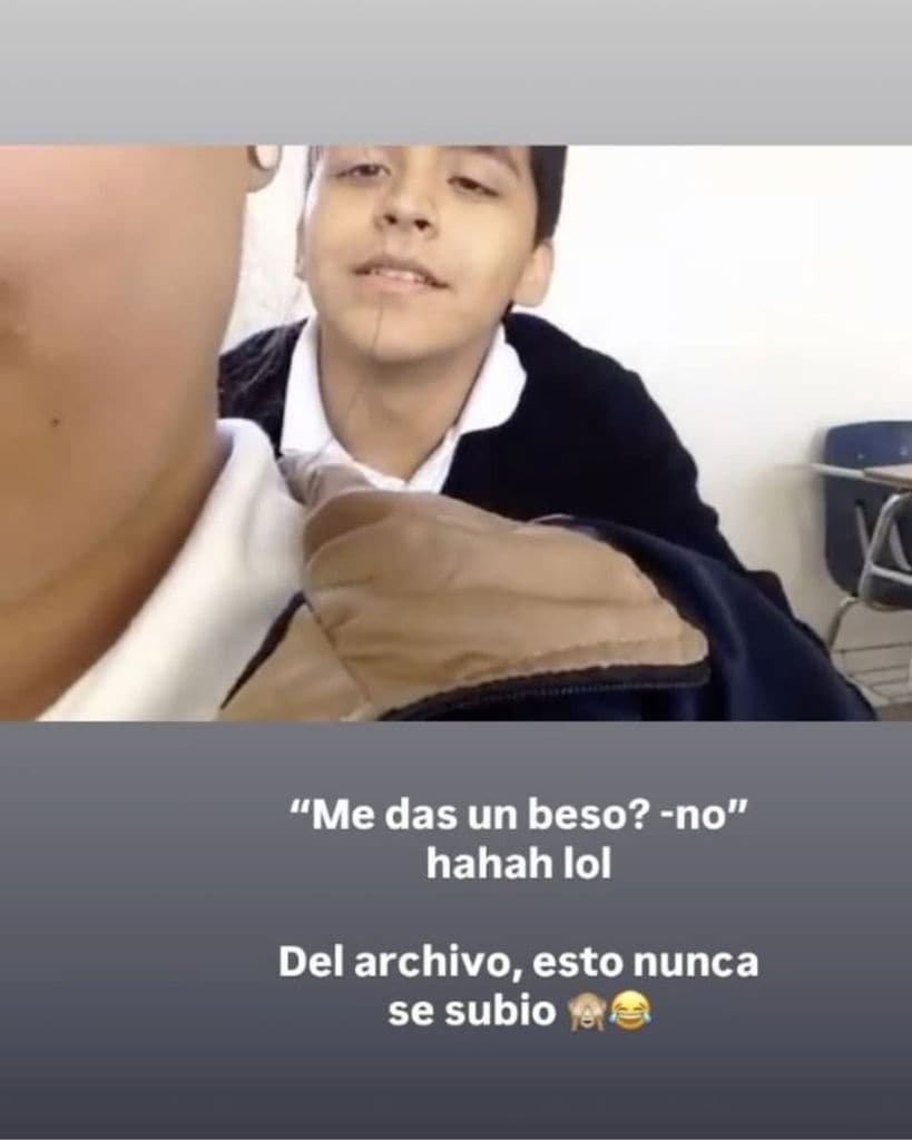 Lisa Fernanda compartió estas imágenes en las que se observar a un Nodal en plena adolescencia