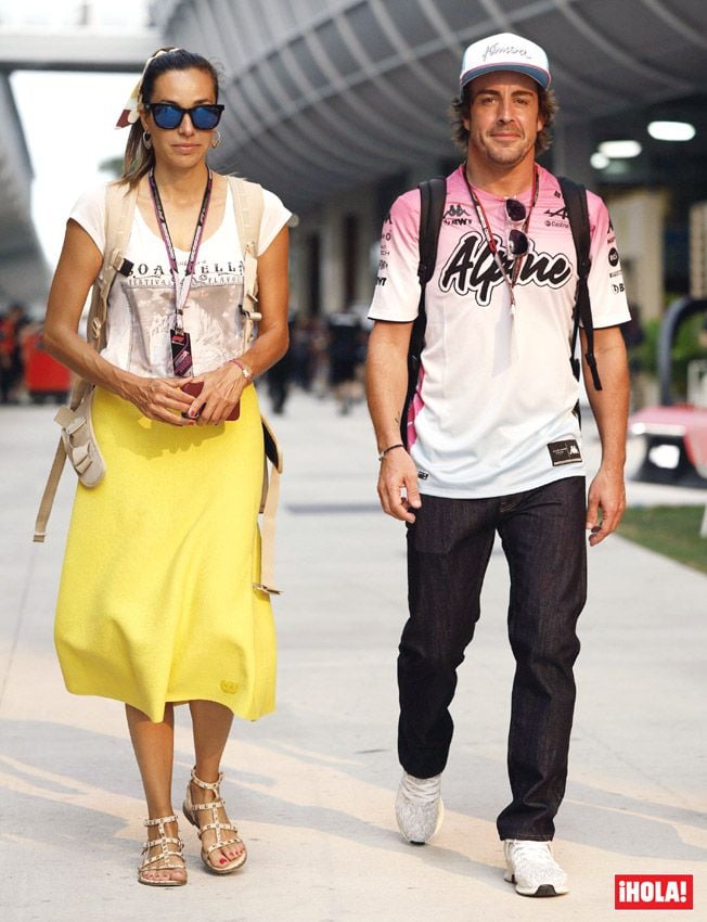 Fernando Alonso y Andrea Schlager