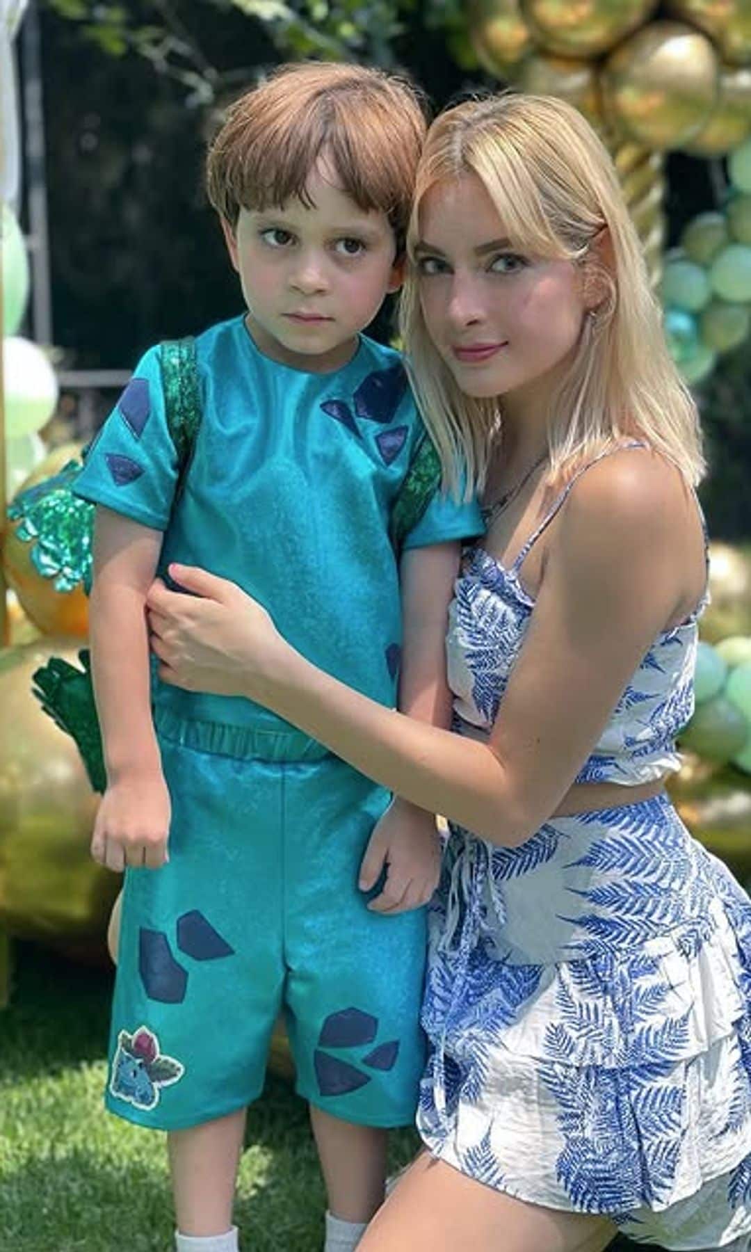 Imelda Tuñón con su hijo Juliancito