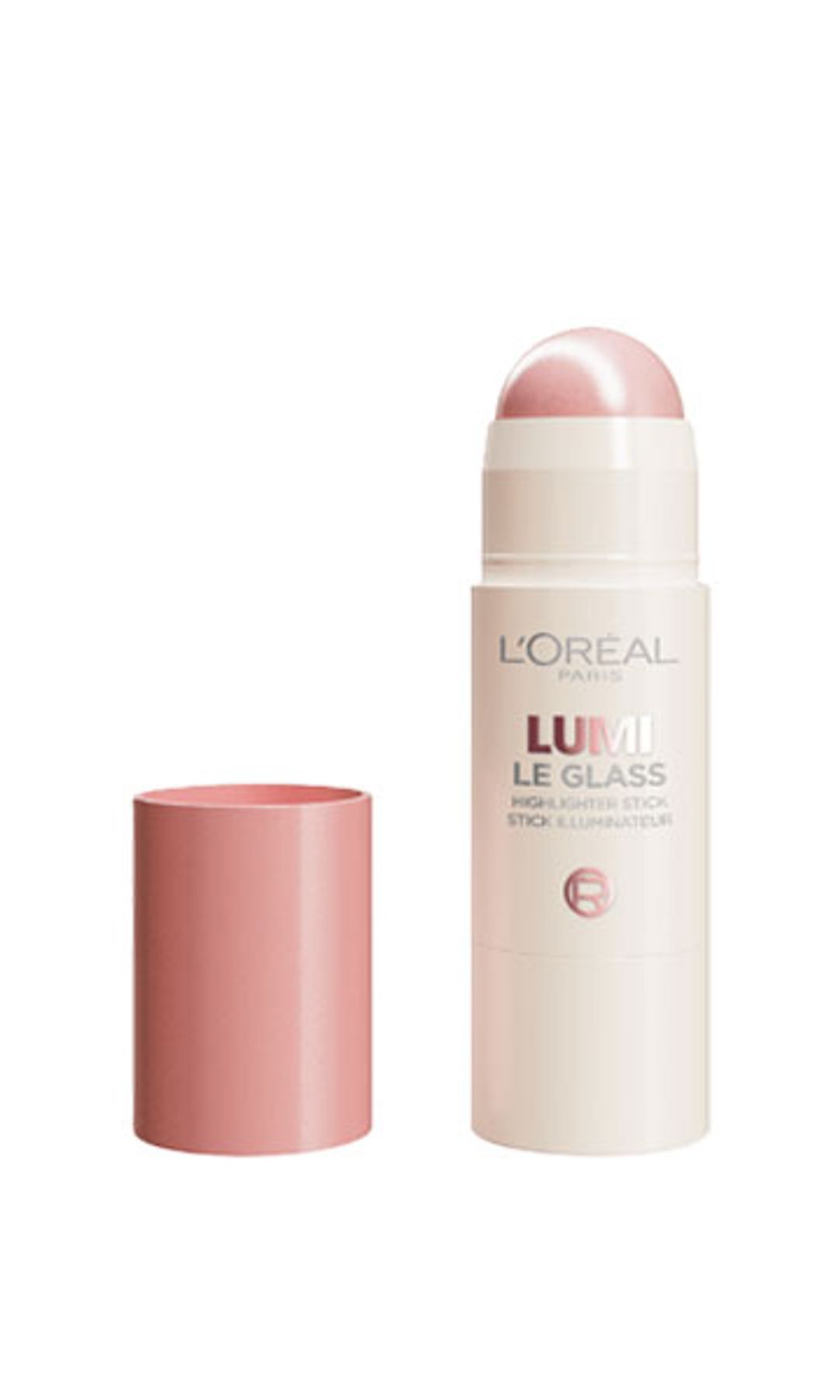 Iluminador en barra 'Lumi Le Glass' en tono 'Glassy Pink Ballet' (9,50 €), de L'Oréal Paris