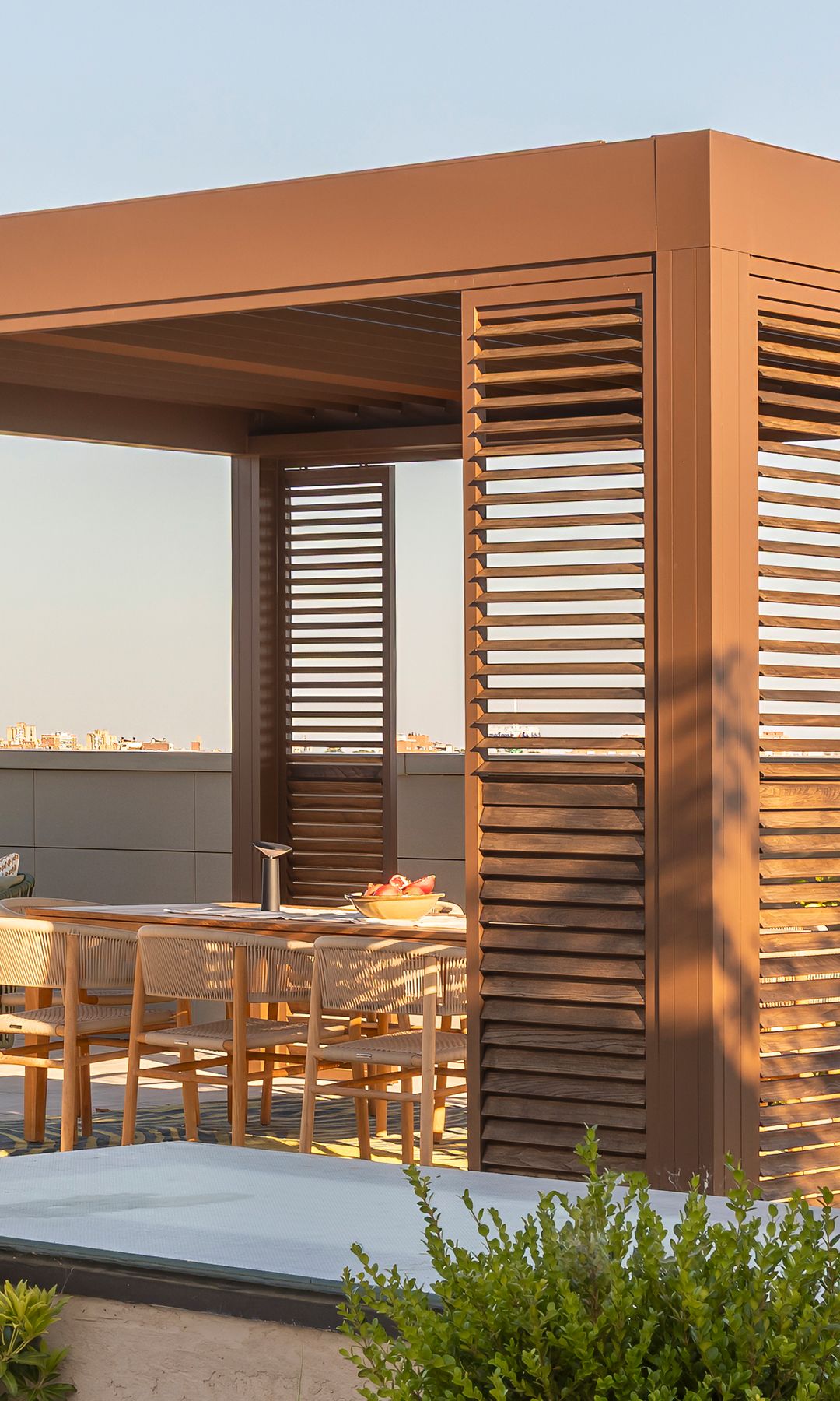 Terraza: pérgola
