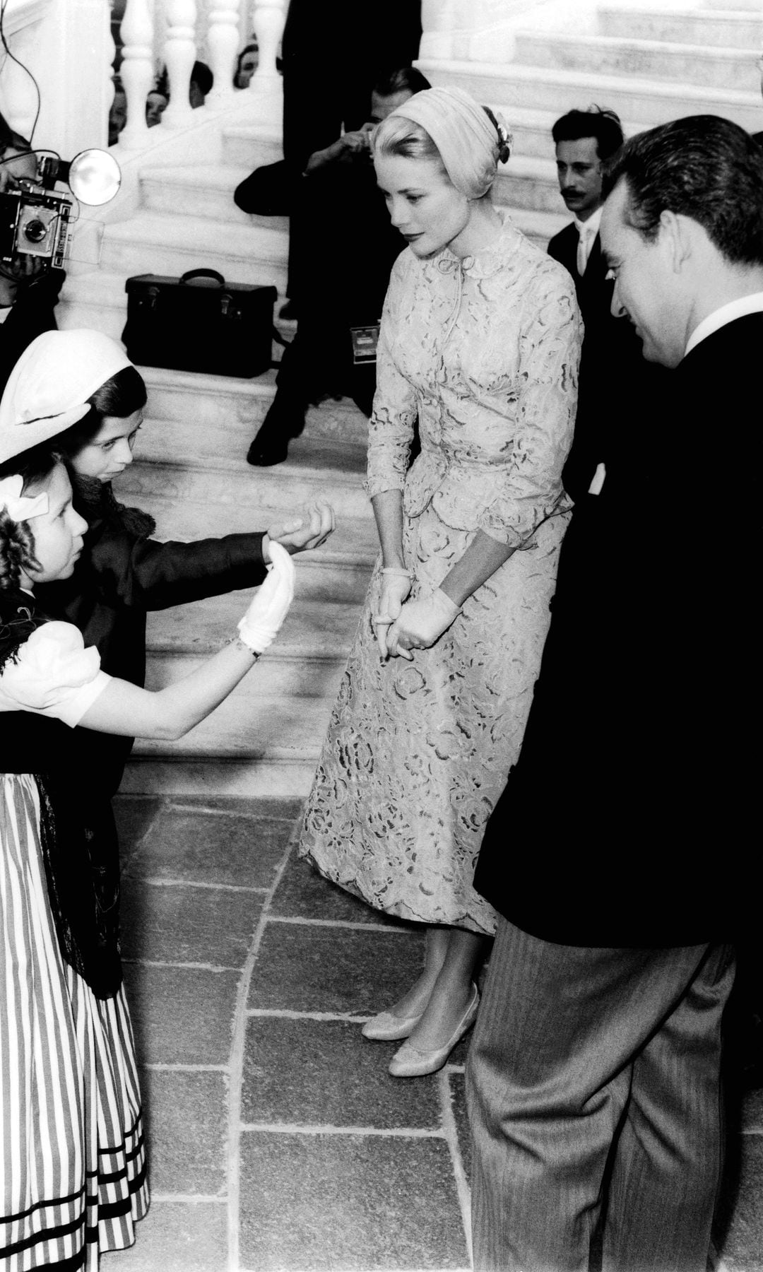 Grace Kelly y Rainiero de Mónaco tras su boda civil