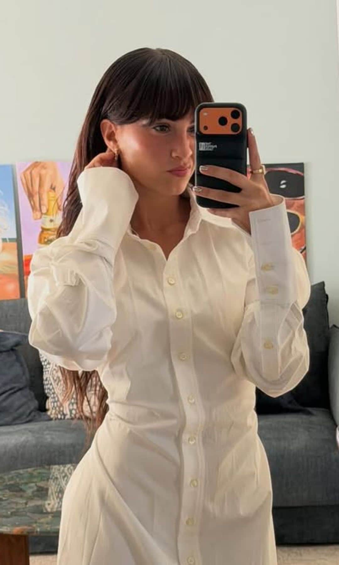 Aitana con el pelo largo con extensiones