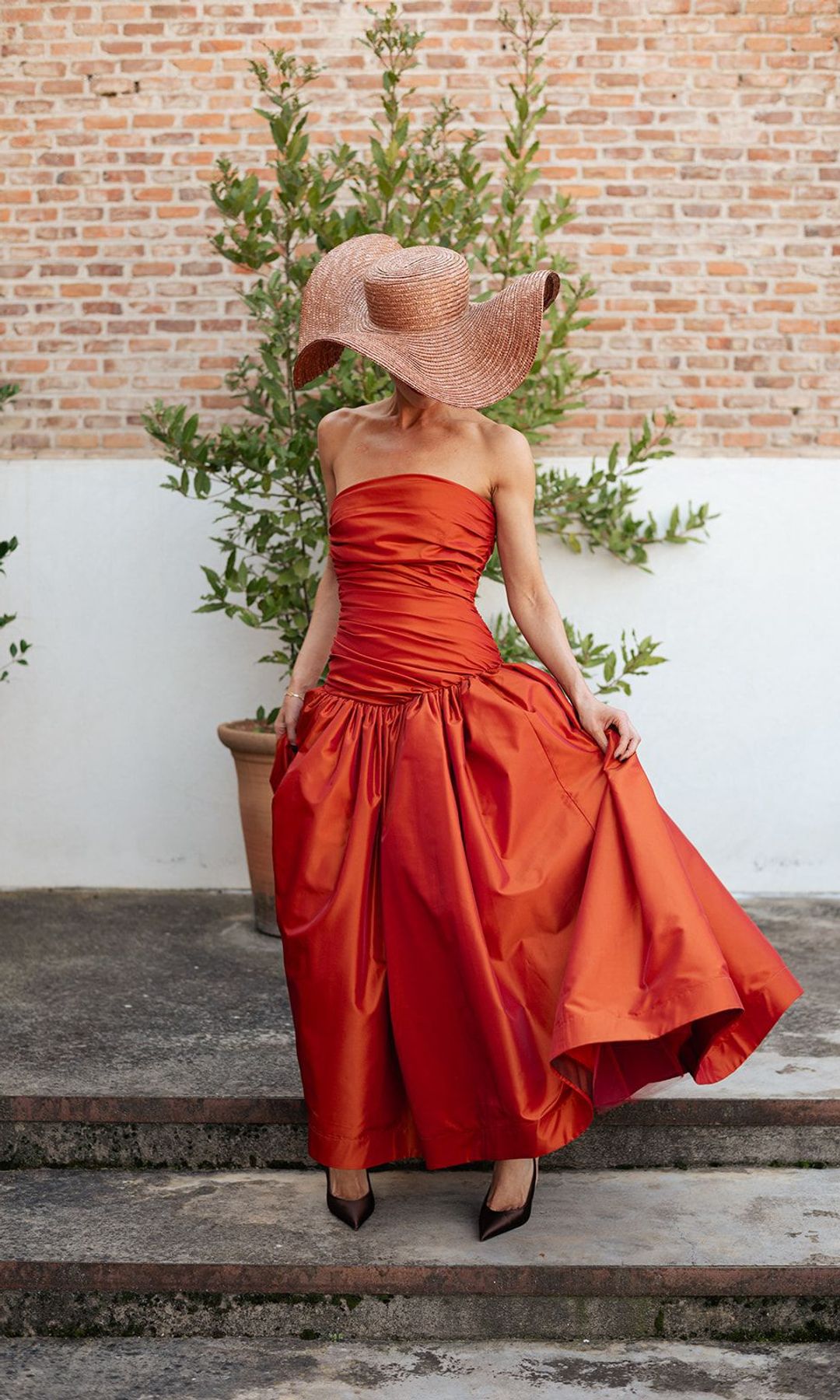 Isabel Cidoncha y su vestido de Redondo Brand.