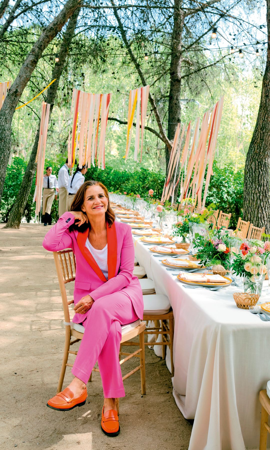 Samantha Vallejo-Nágera trabajando con su empresa Samantha Catering