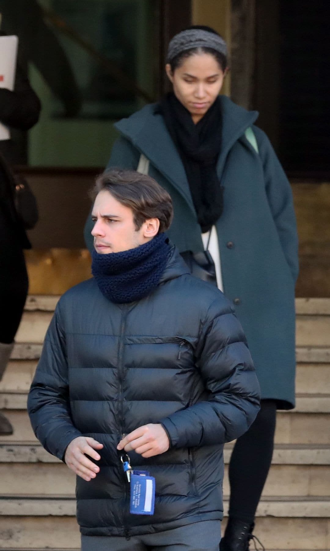 El actor Martiño Rivas y Kayoko Everhart por las calles de Madrid.
10/01/2019