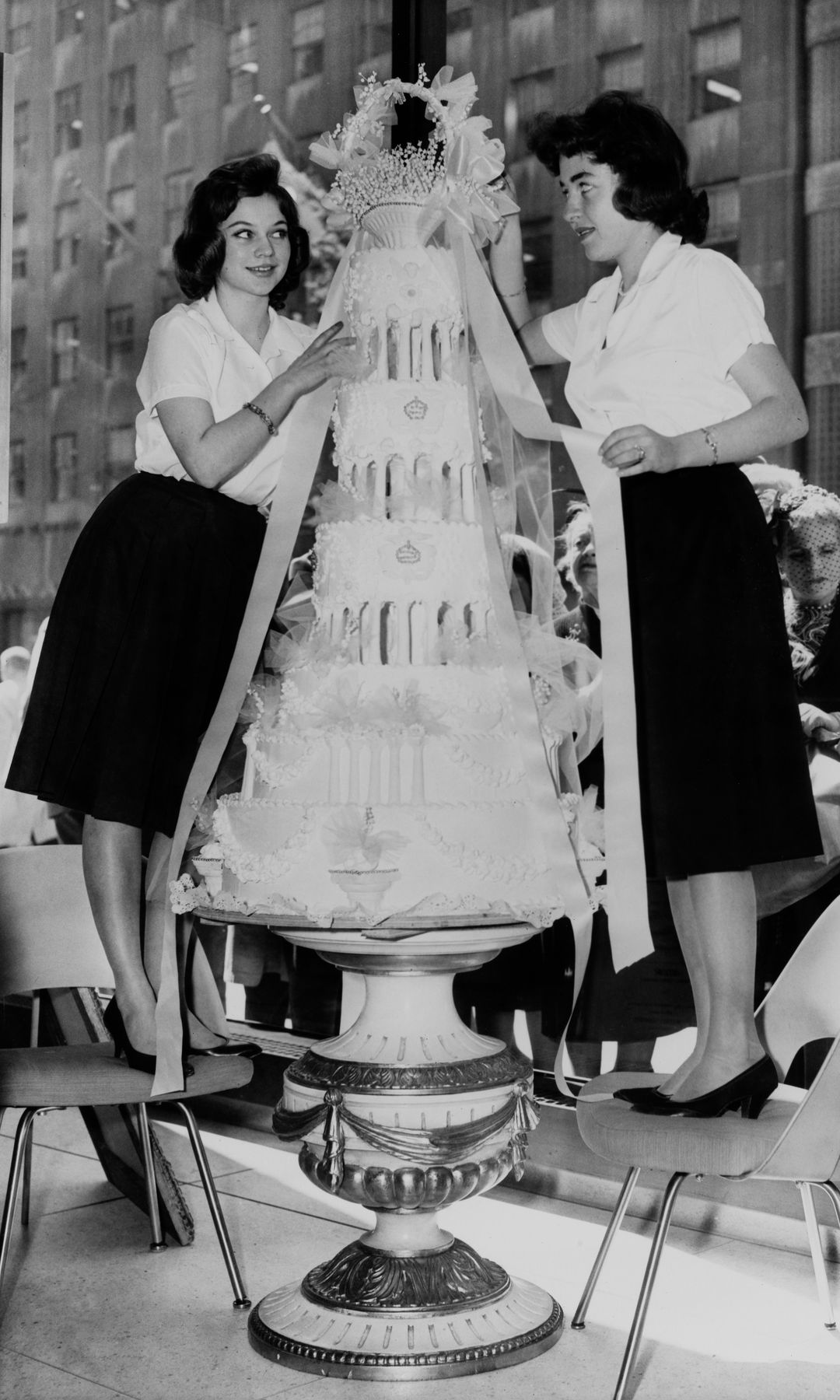 Réplica de la tarta nupcial que se hizo para la boda de la princesa Margarita