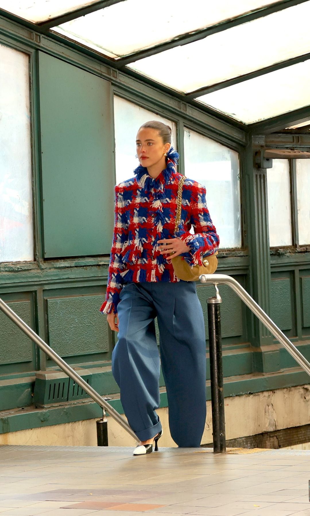 Así fue el look de Margaret Qualley en Nueva York